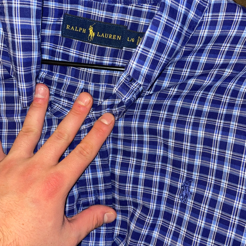 Blue Polo Button Down
